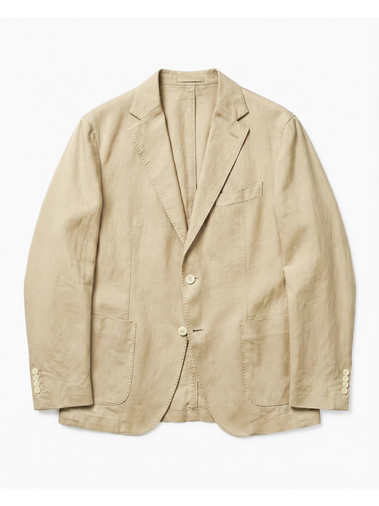 COSTUME DROIT EN COTON LAVÉ