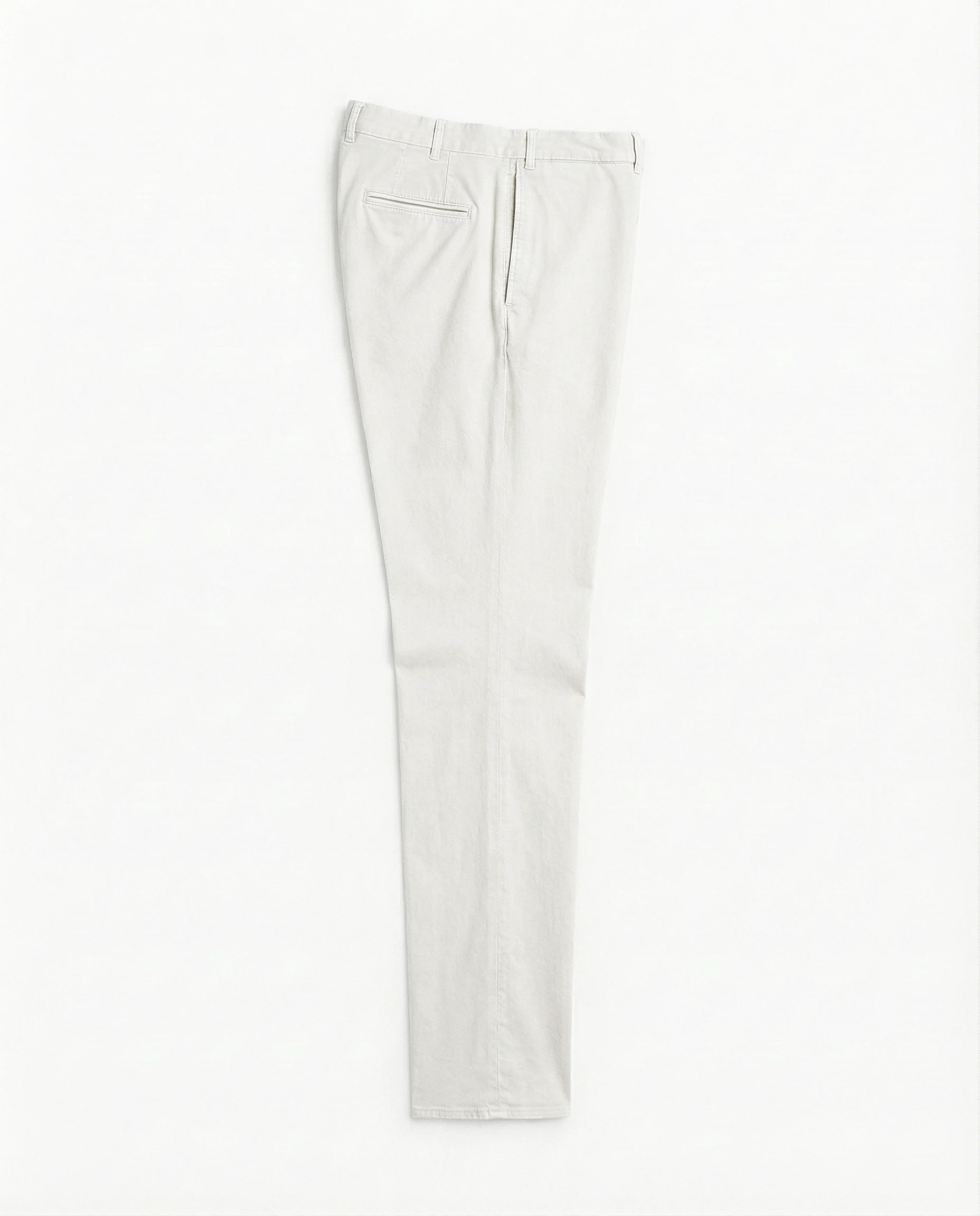 COSTUME DROIT EN COTON ET LIN LAVÉ