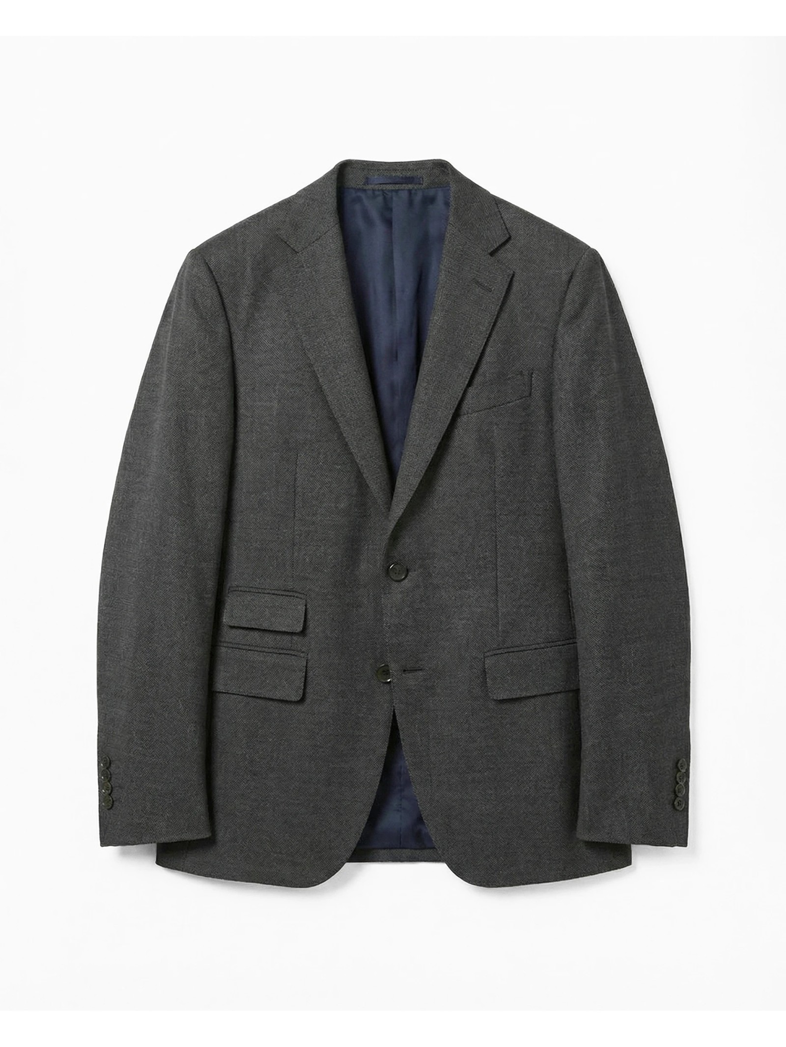 COSTUME DROIT EN SHARKSKIN DE LAINE