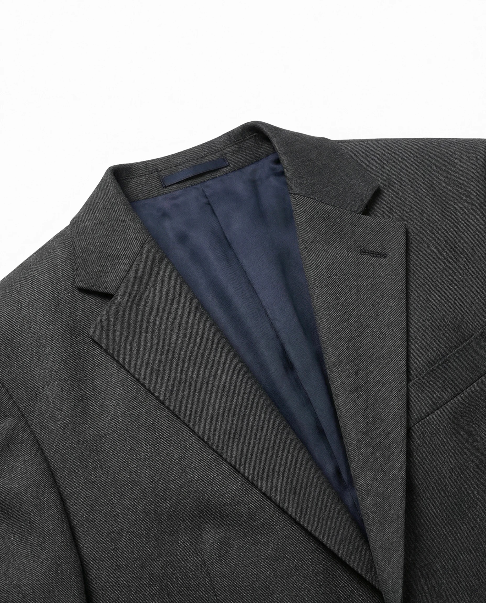 COSTUME DROIT EN SHARKSKIN DE LAINE