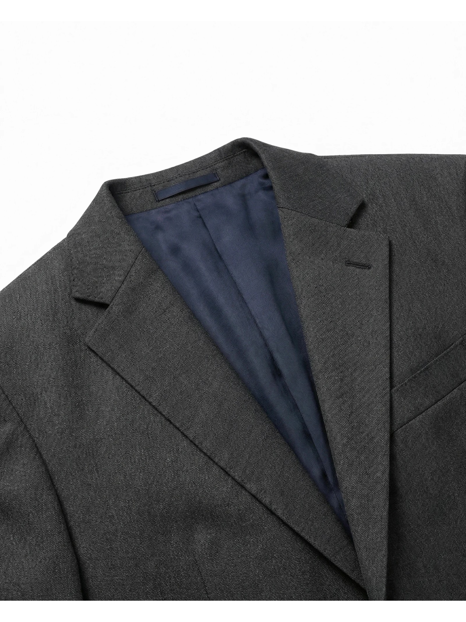 COSTUME DROIT EN SHARKSKIN DE LAINE