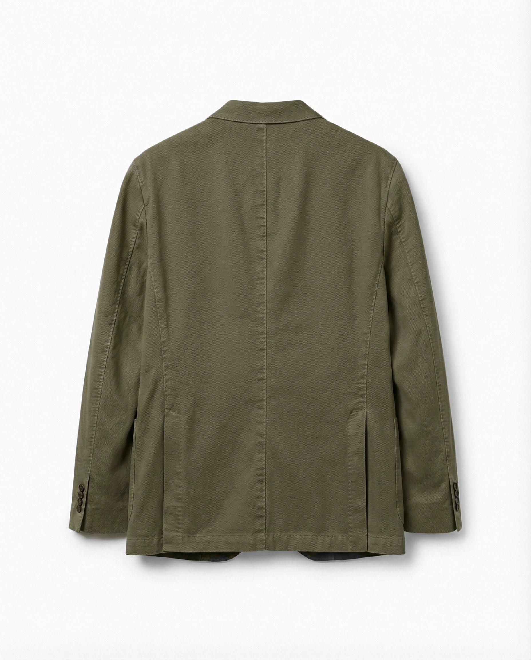 VESTE DROITE EN COTON LAVÉ