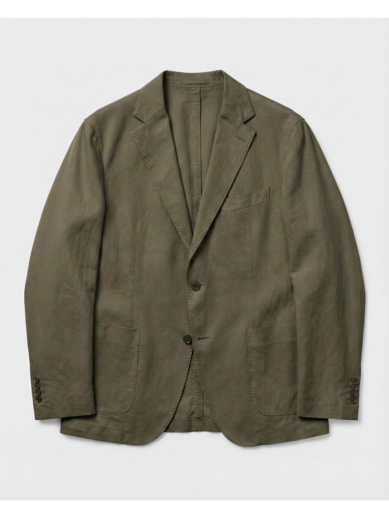 VESTE DROITE EN COTON LAVÉ