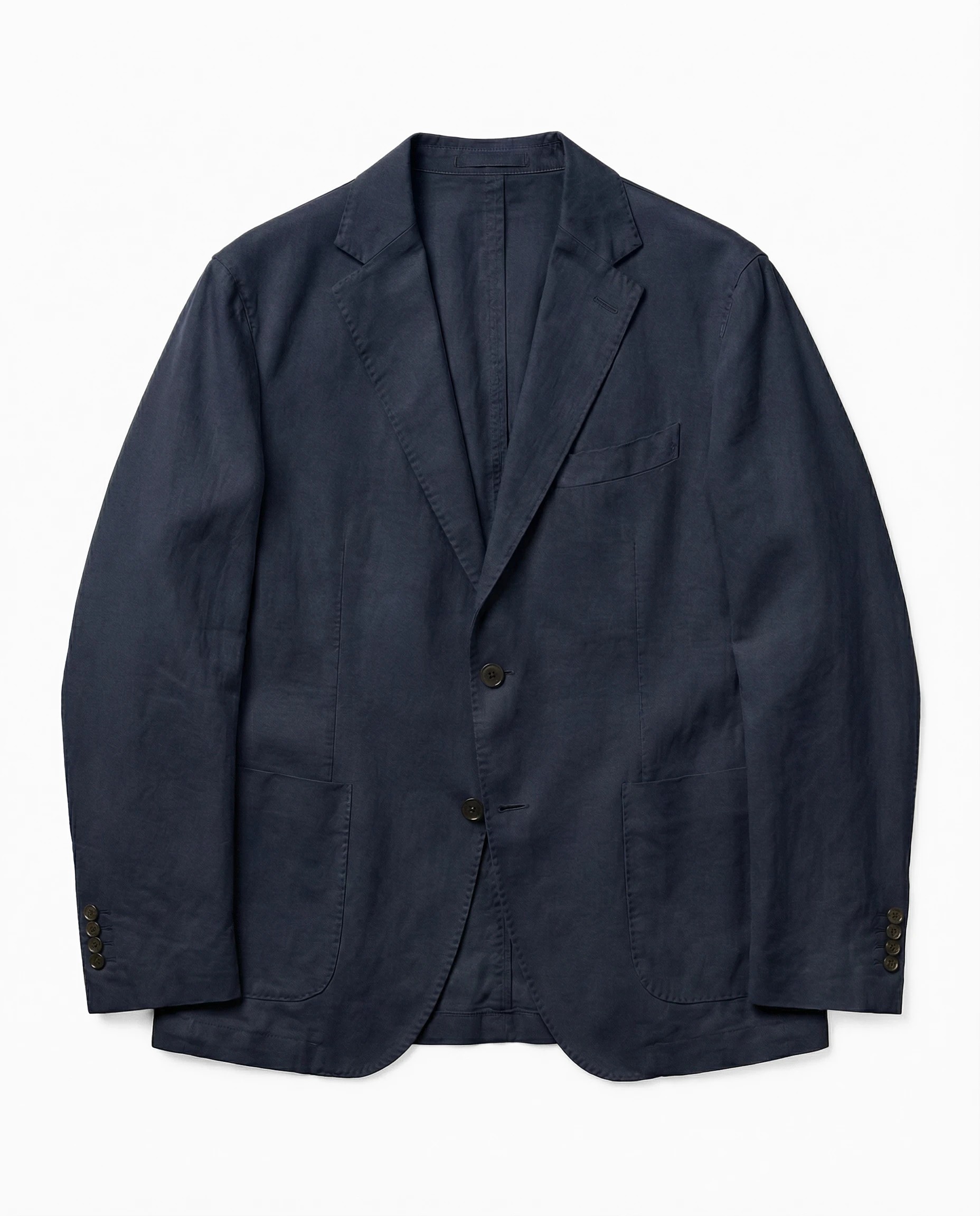 VESTE DROITE EN COTON LAVÉ