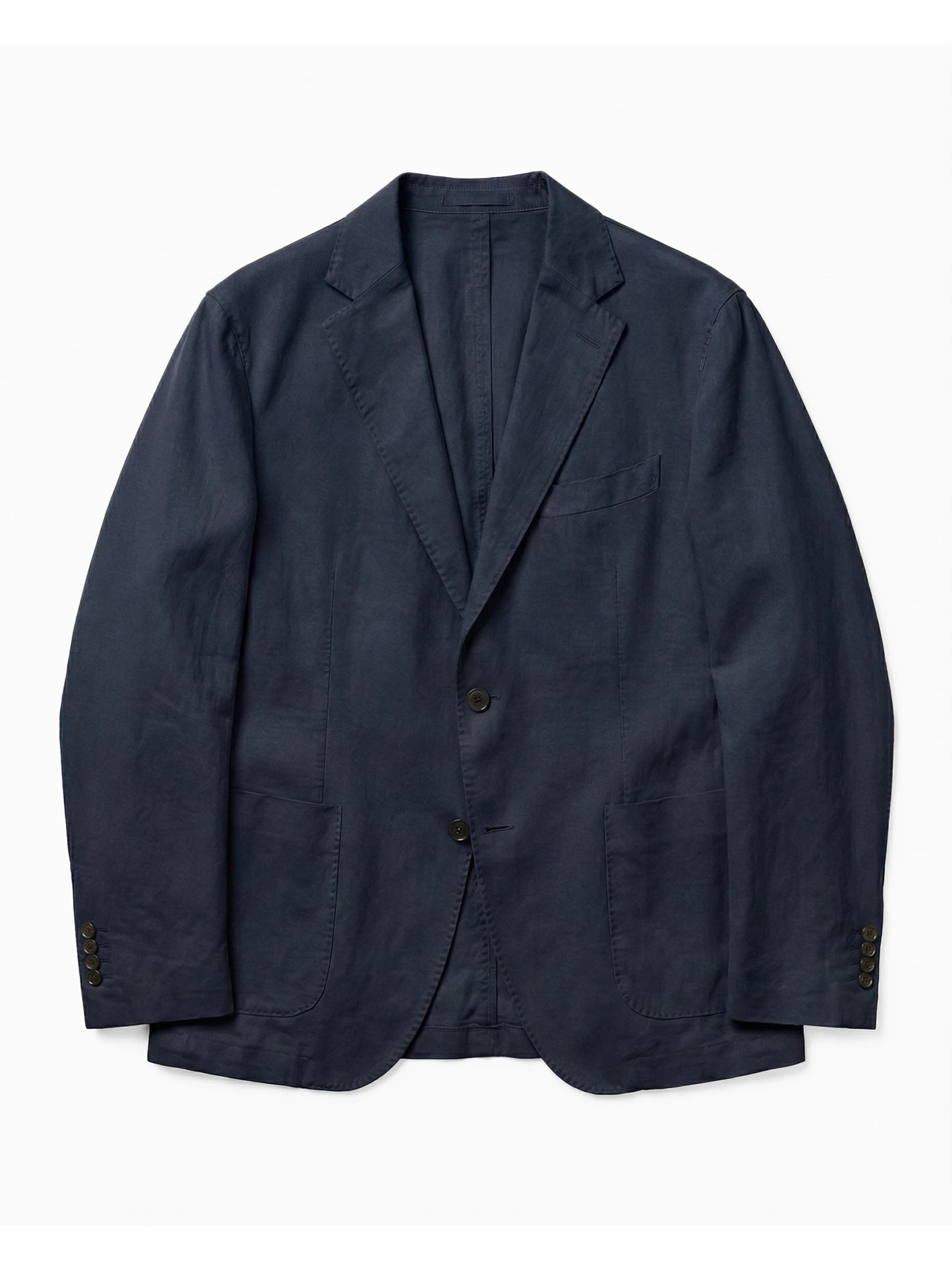 VESTE DROITE EN COTON LAVÉ
