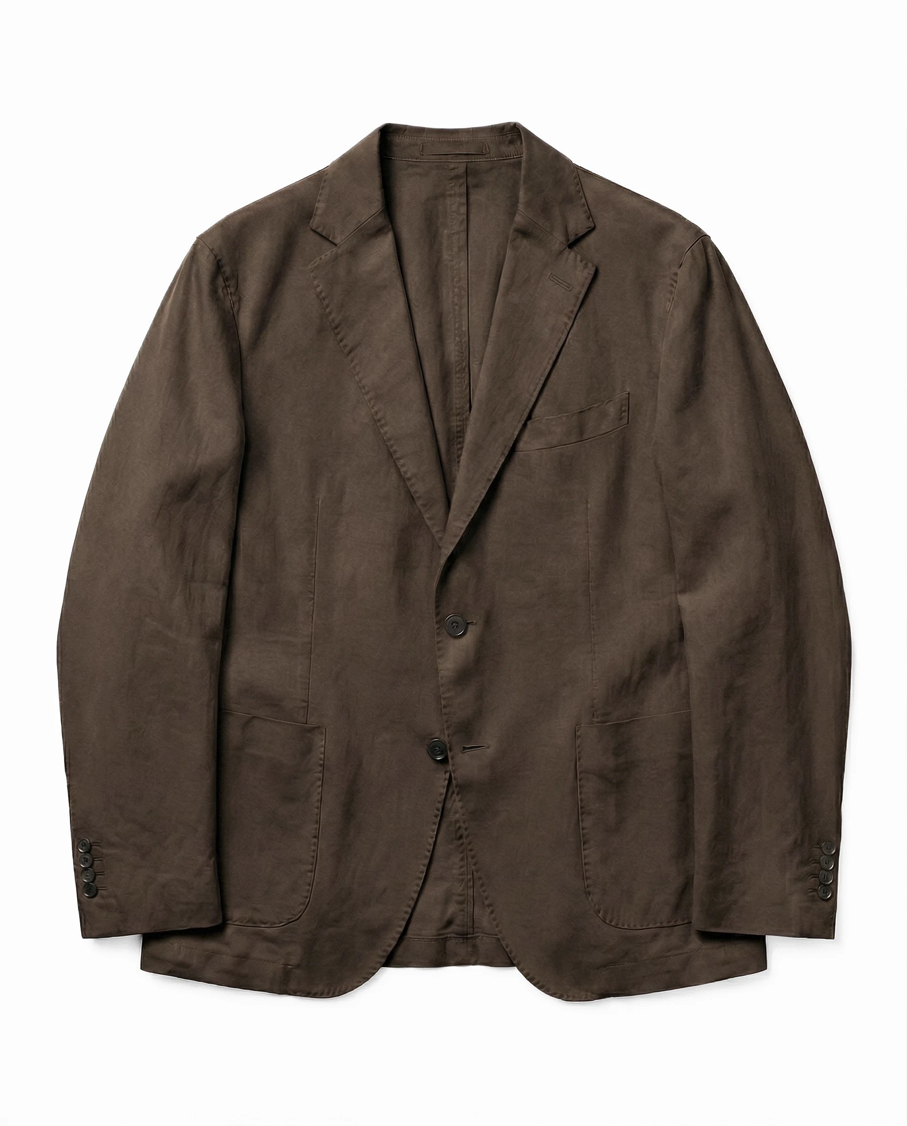 VESTE DROITE EN COTON LAVÉ