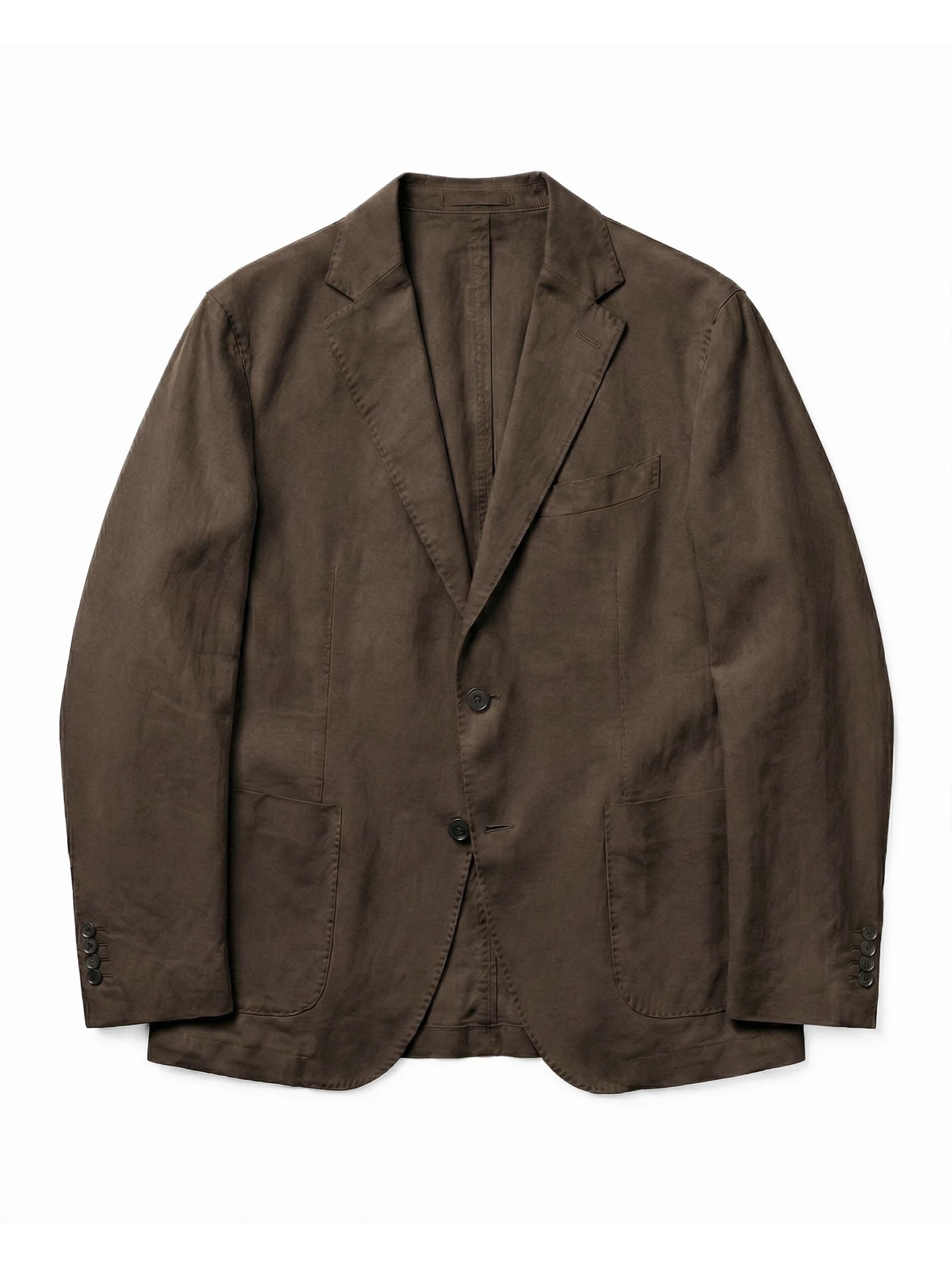 VESTE DROITE EN COTON LAVÉ
