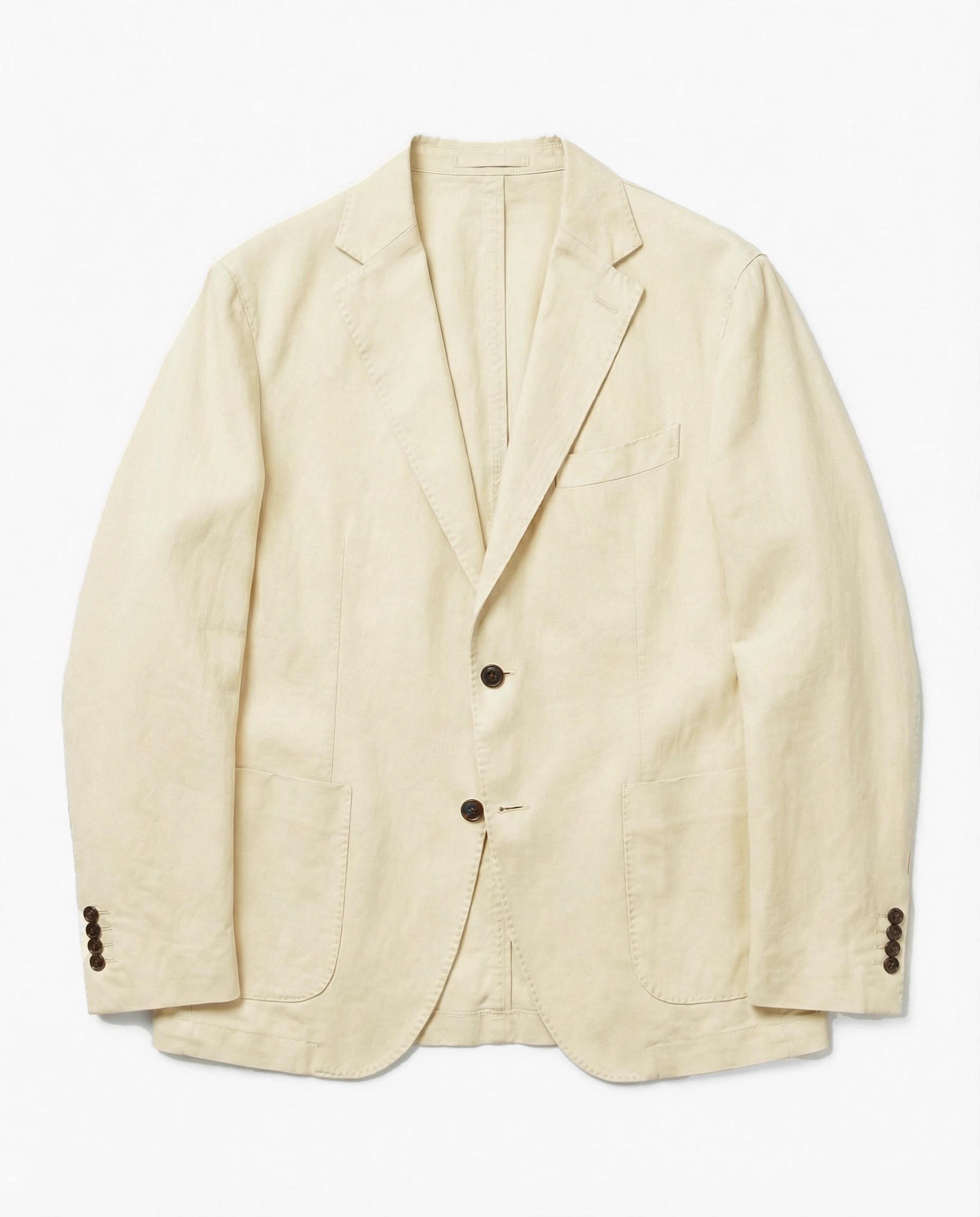 VESTE DROITE EN COTON LAVÉ
