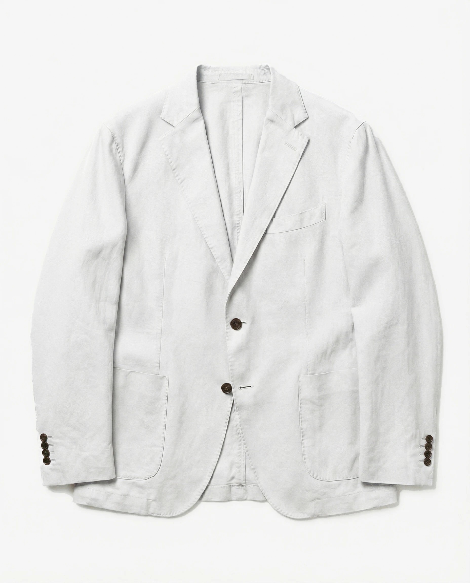VESTE DROITE EN COTON LAVÉ