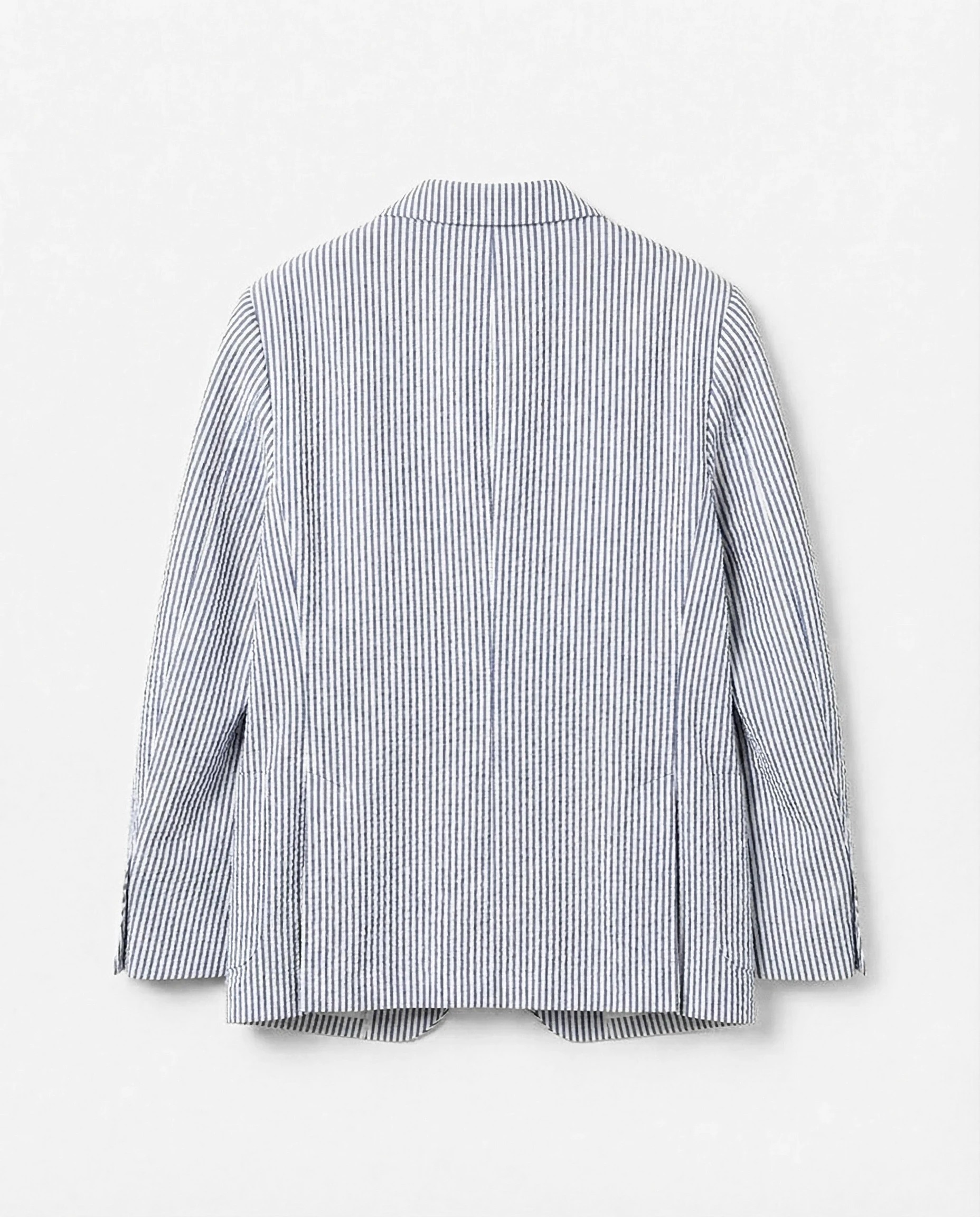 VESTE CROISÉE EN SEERSUCKER