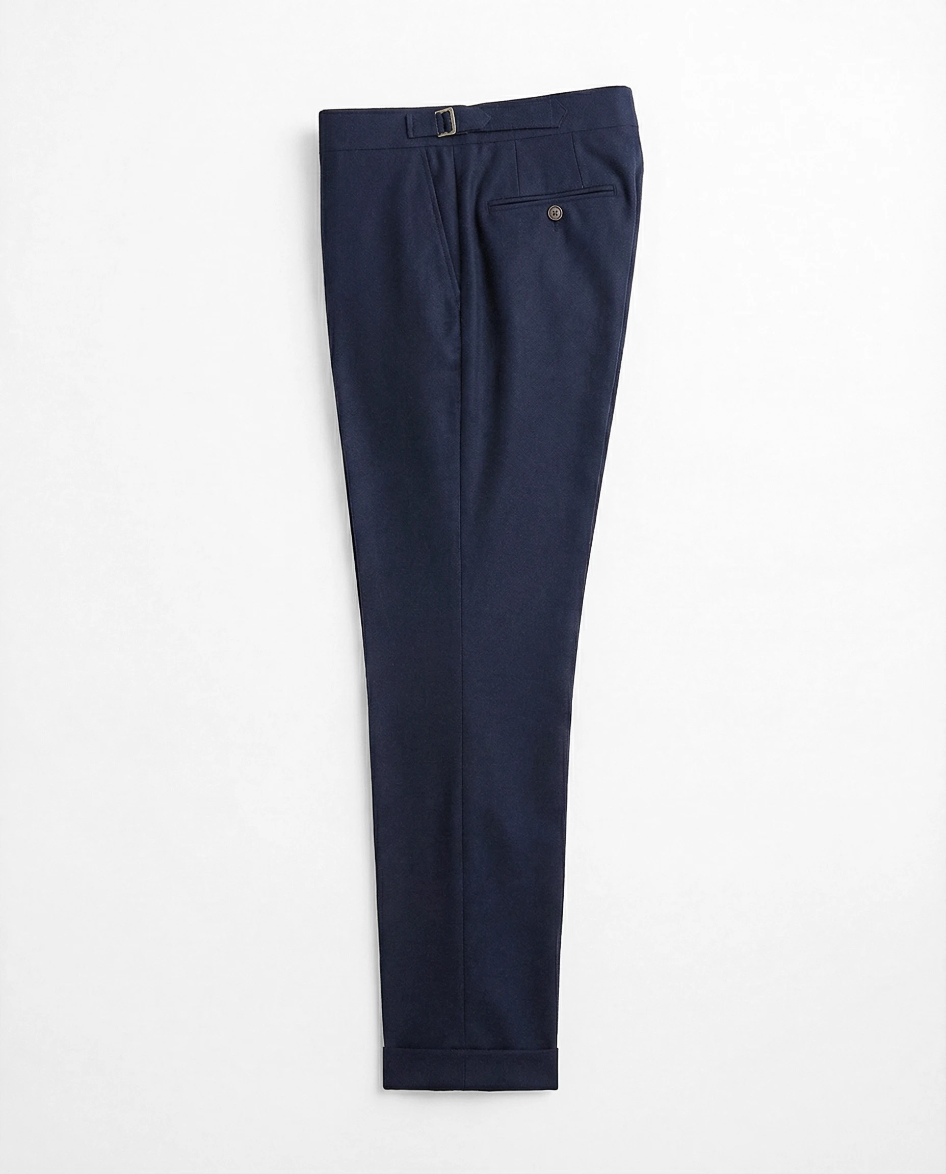 PANTALON DROIT A PINCE EN FRESCO DE LAINE