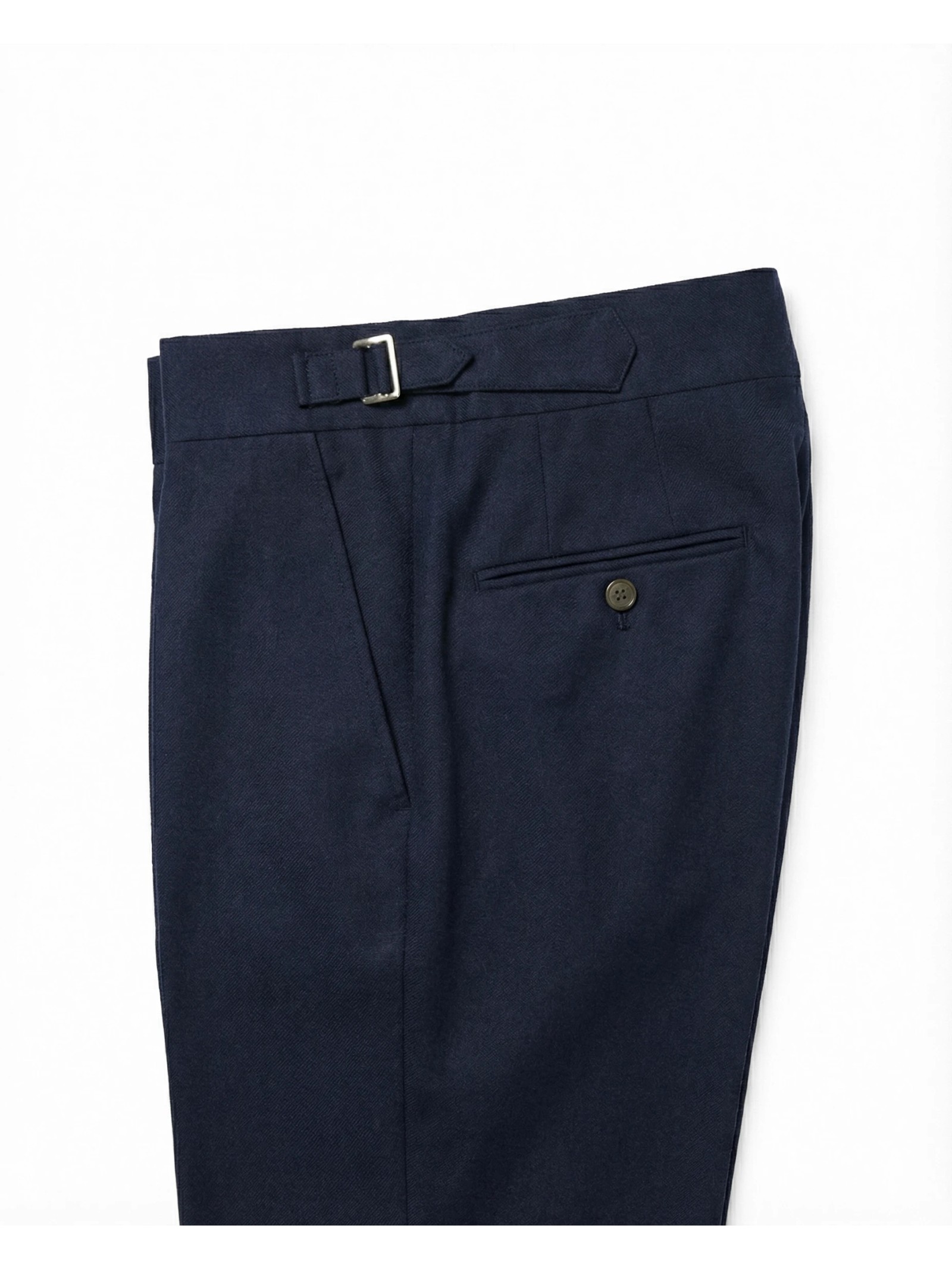 PANTALON DROIT A PINCE EN FRESCO DE LAINE
