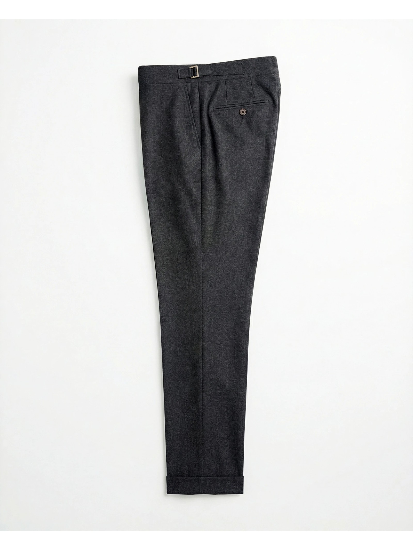 PANTALON DROIT A PINCE EN FRESCO DE LAINE