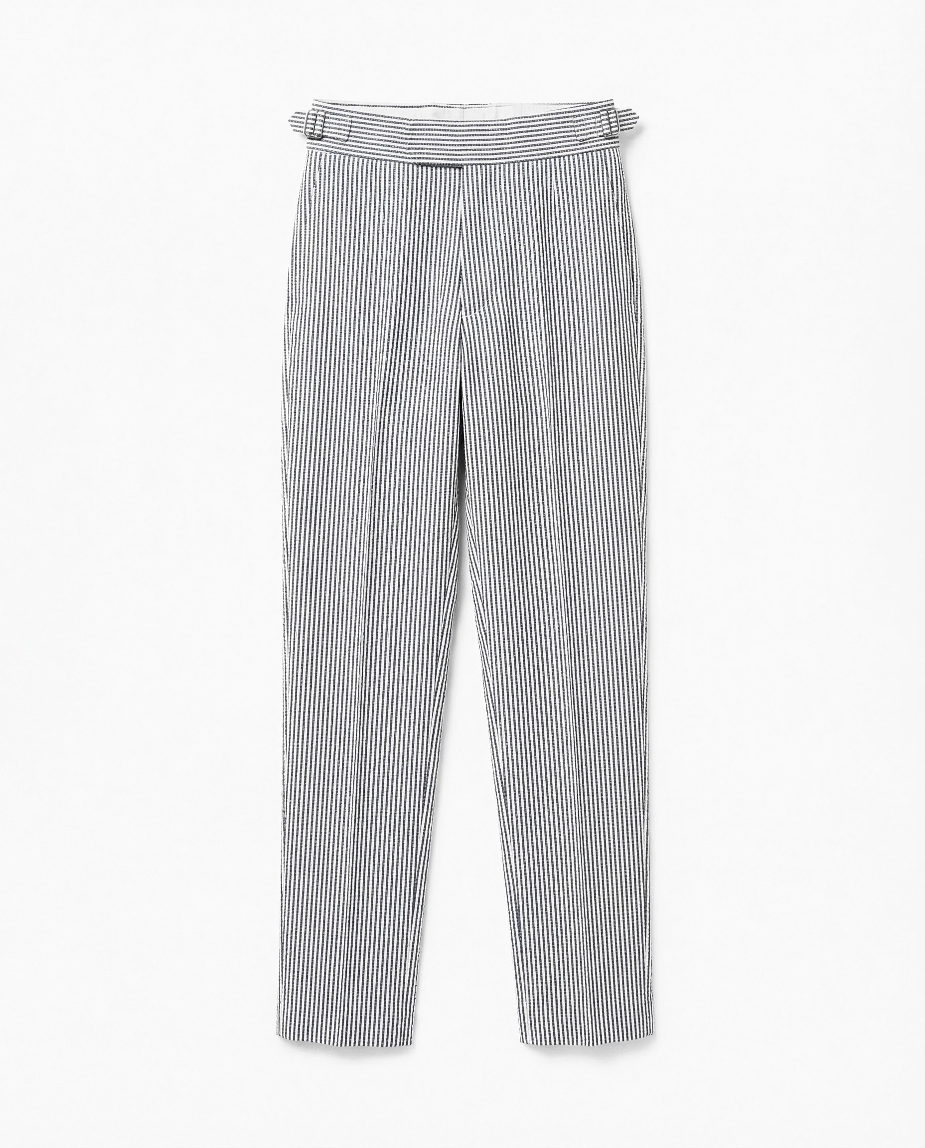 PANTALON DROIT EN SEERSUCKER