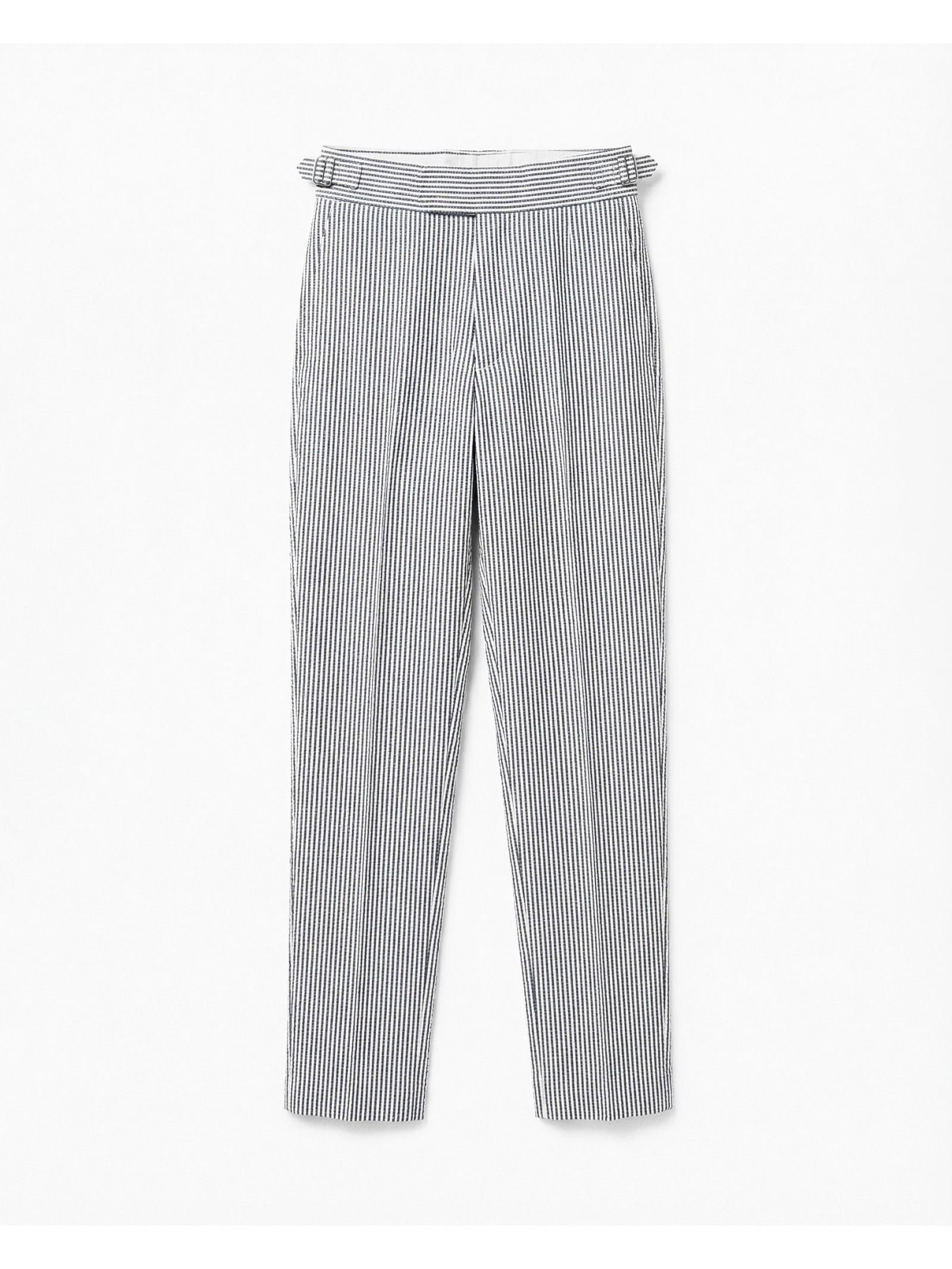 PANTALON DROIT EN SEERSUCKER
