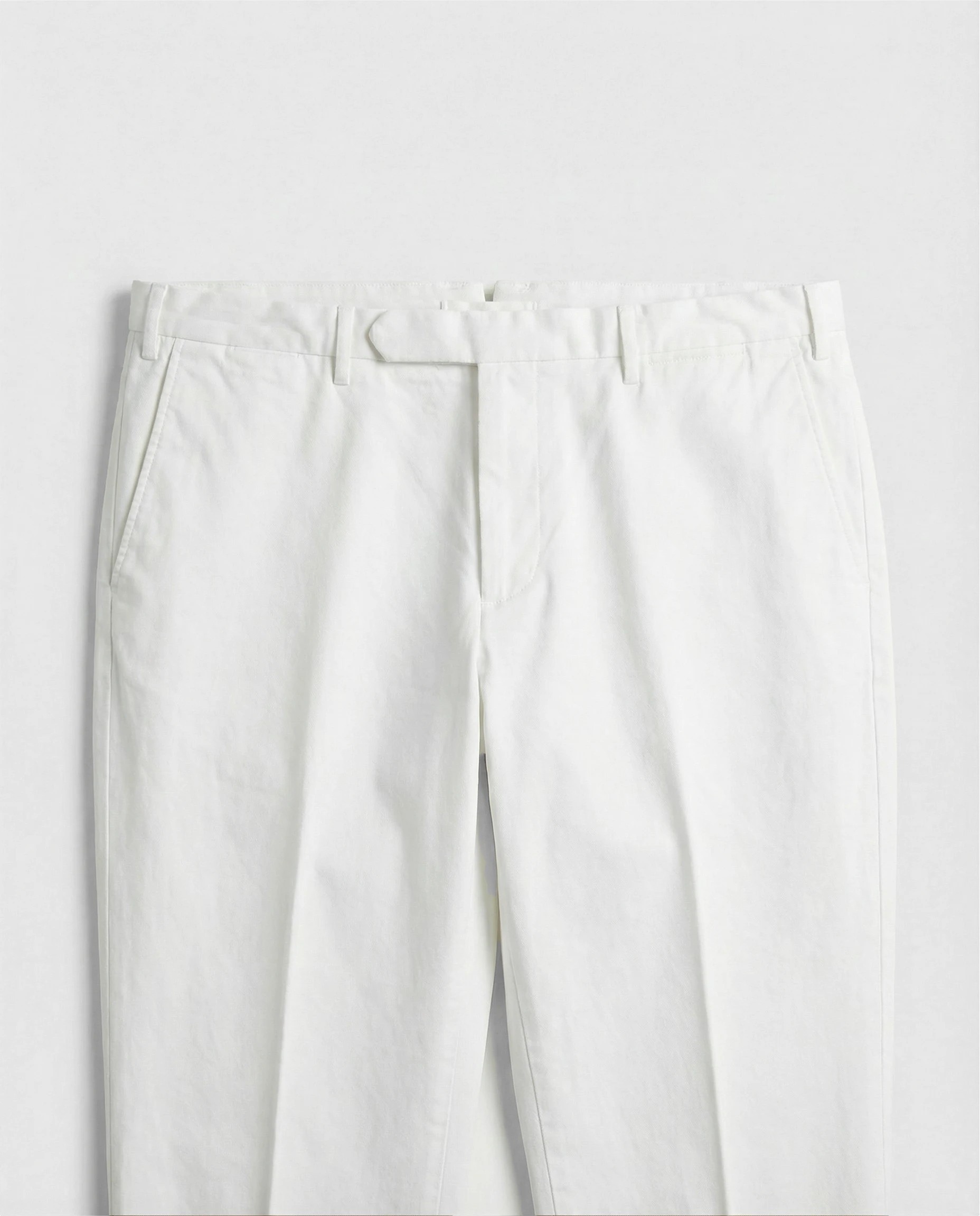 PANTALON DROIT EN COTON LAVÉ