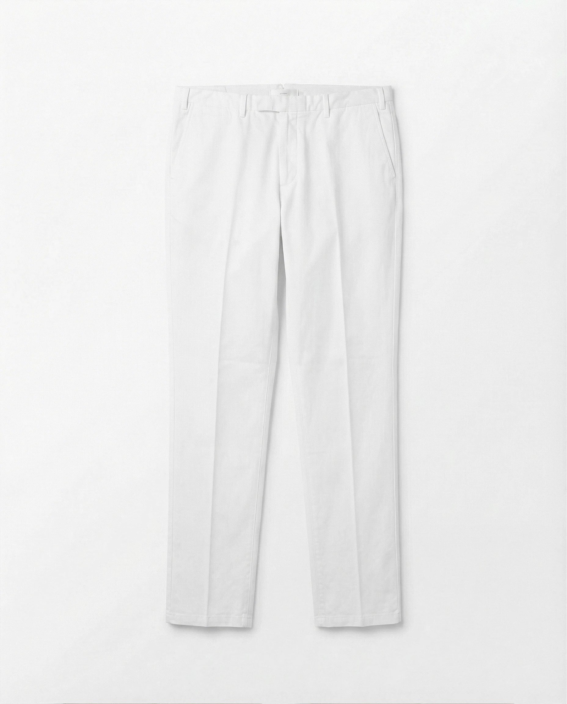 PANTALON DROIT EN COTON LAVÉ