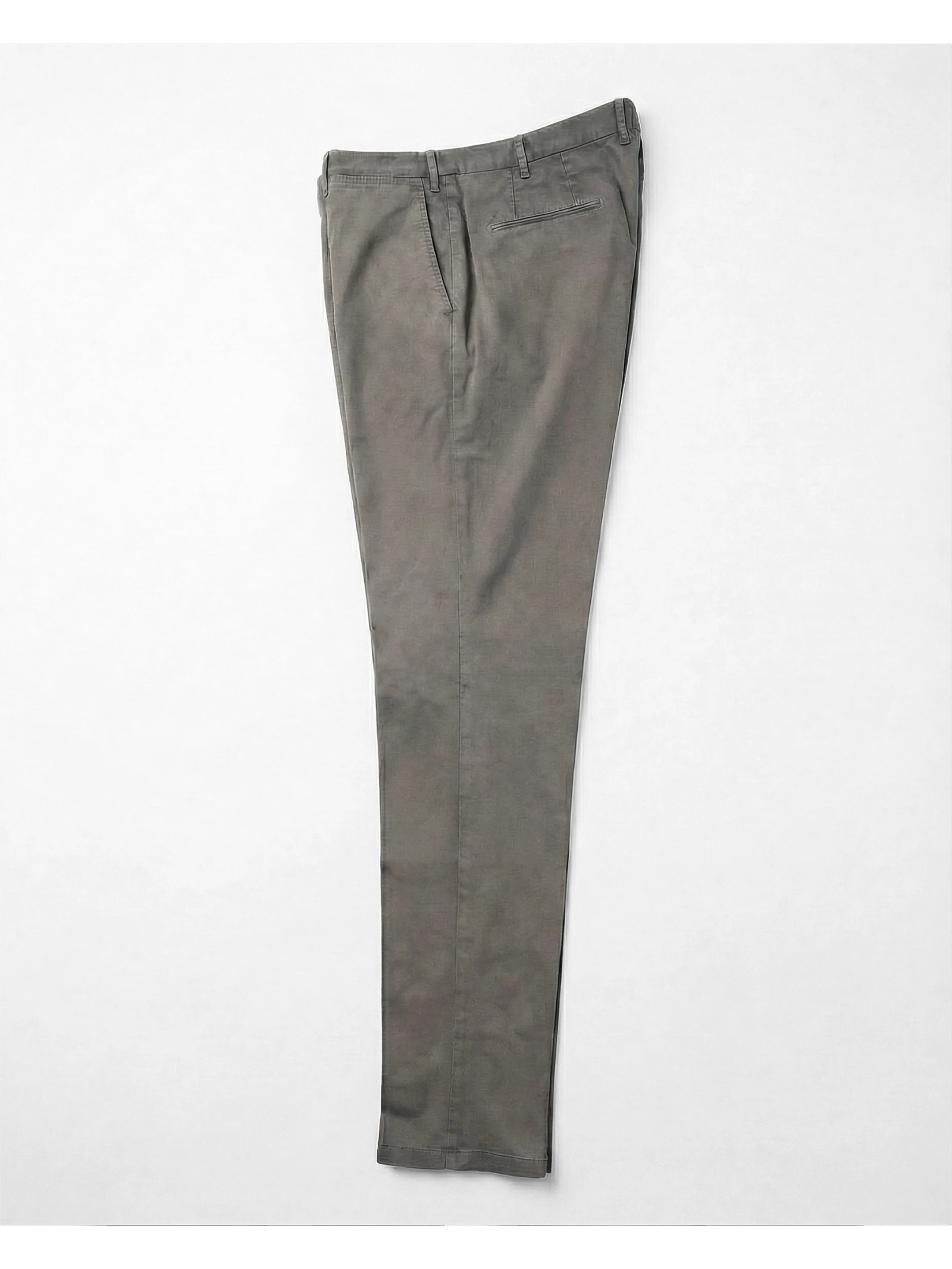 PANTALON DROIT EN COTON LAVÉ