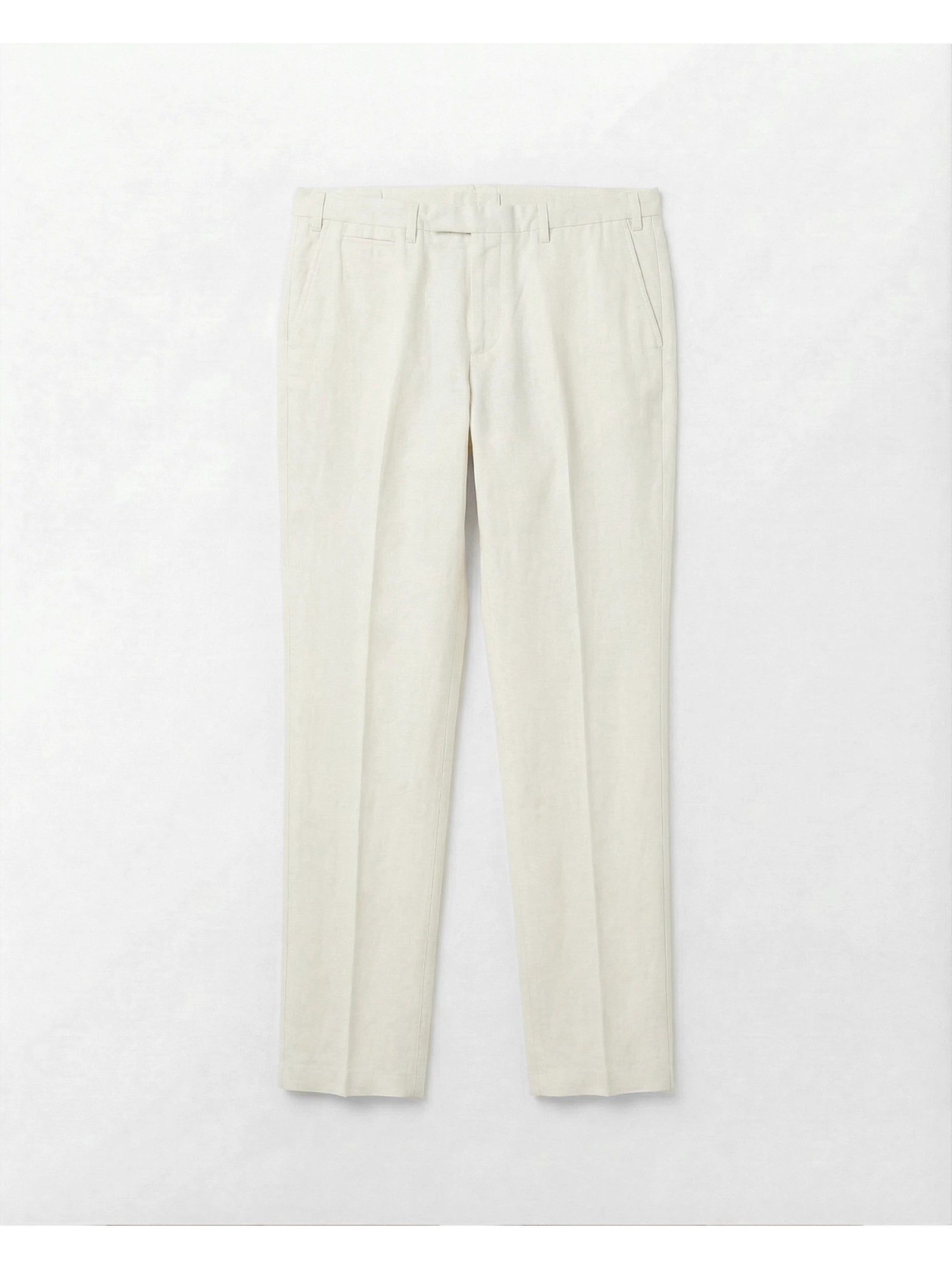 PANTALON DROIT EN COTON LAVÉ