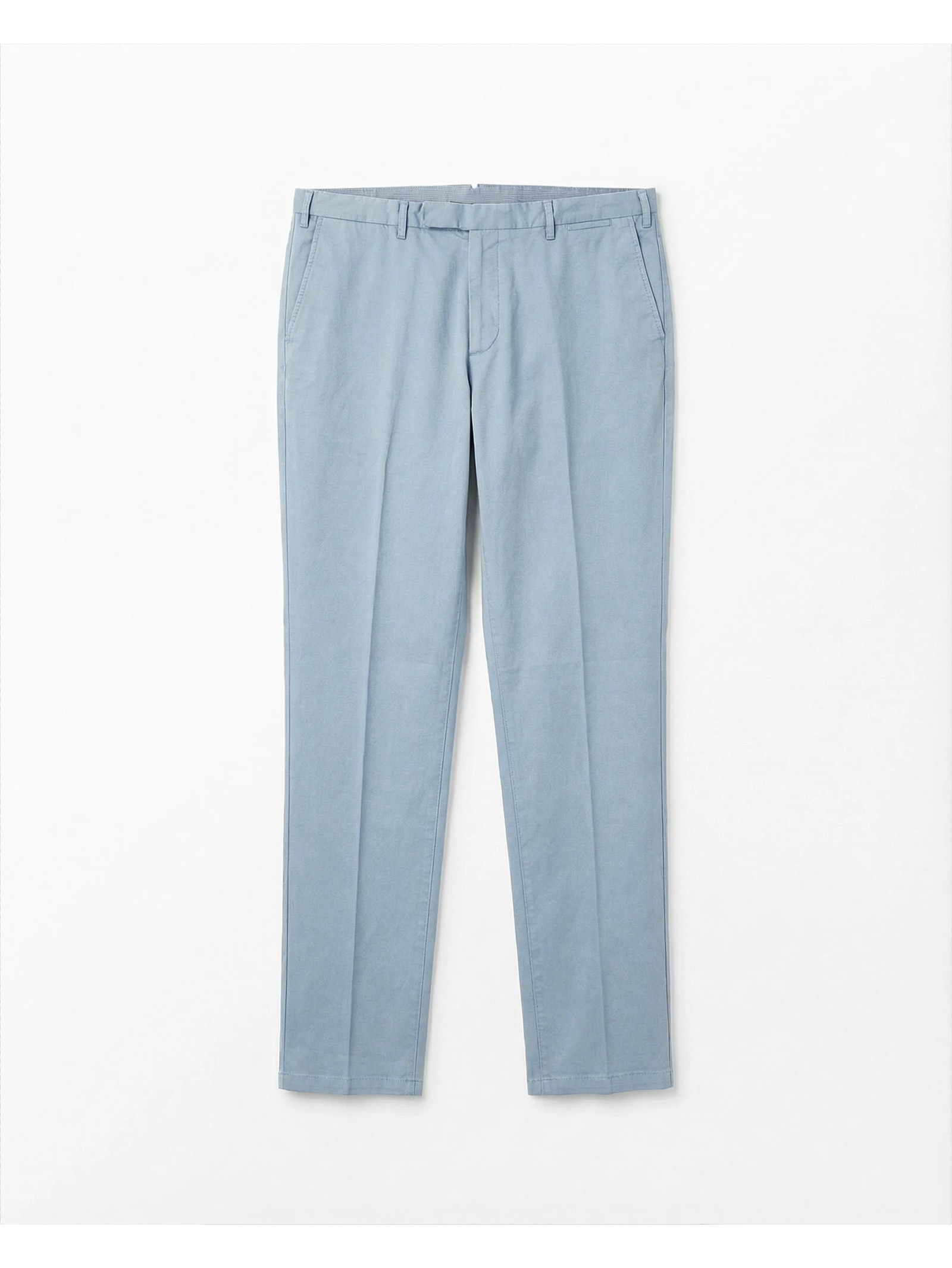 PANTALON DROIT EN COTON LAVÉ