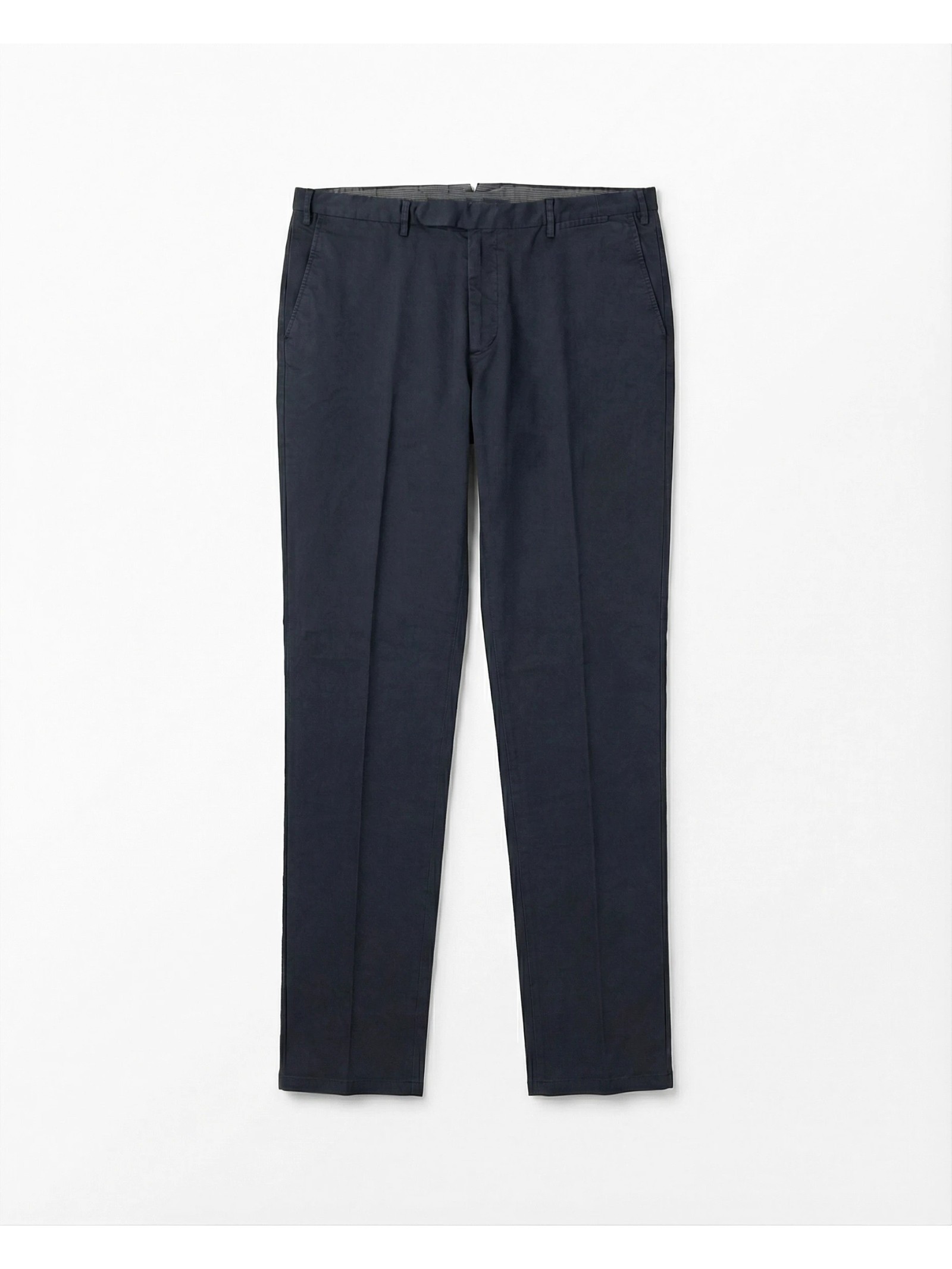 PANTALON DROIT EN COTON LAVÉ