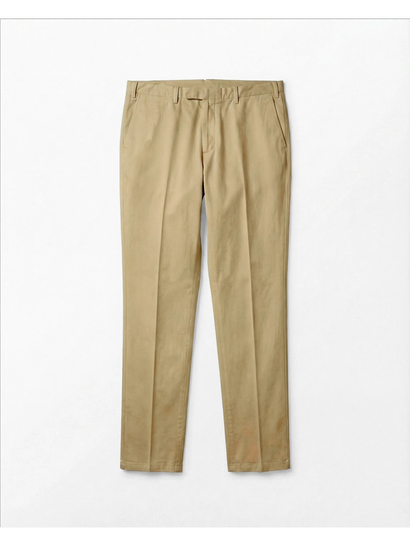 PANTALON DROIT EN COTON LAVÉ