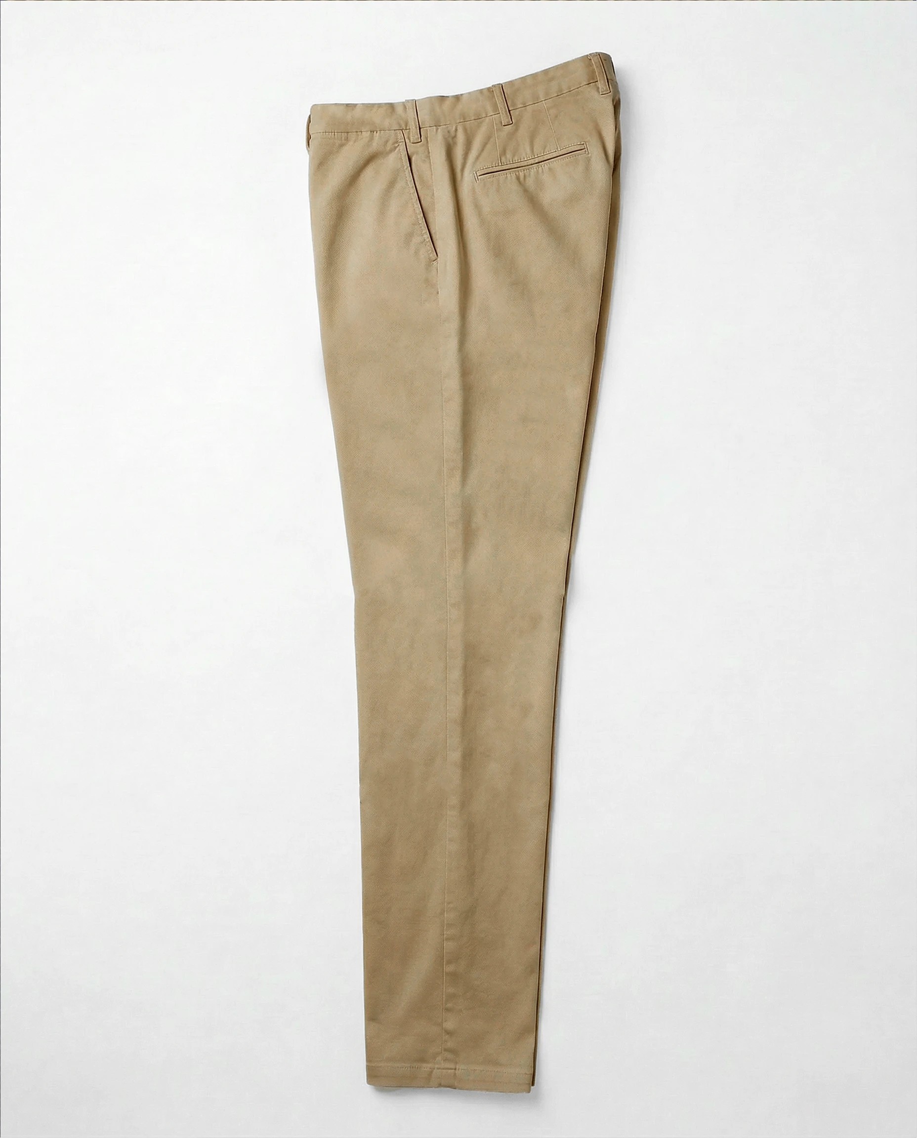 PANTALON DROIT EN COTON LAVÉ