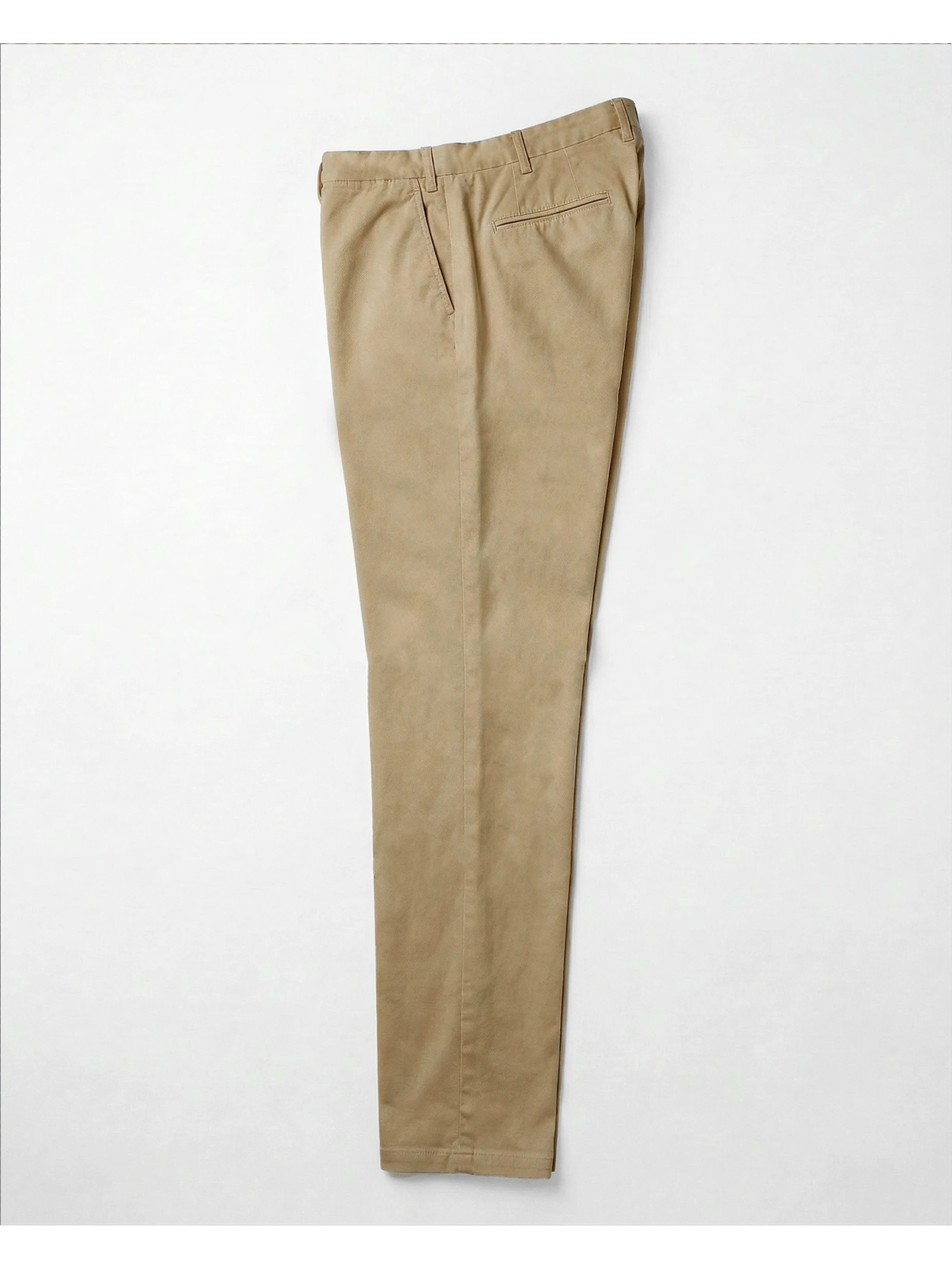 PANTALON DROIT EN COTON LAVÉ