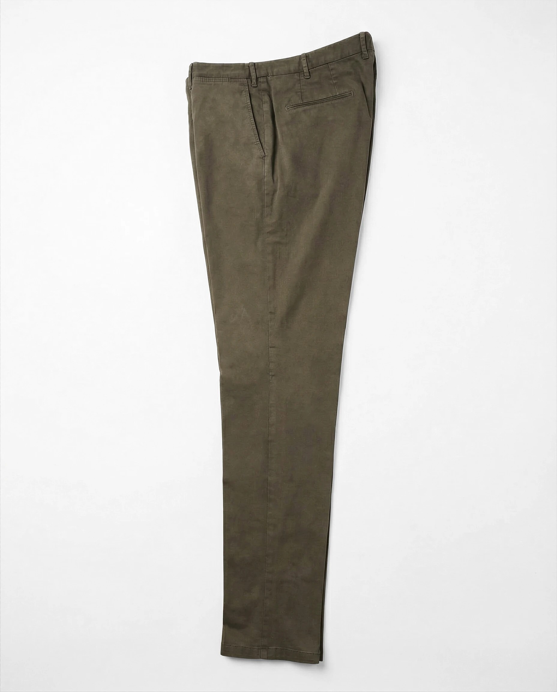 PANTALON DROIT EN COTON LAVÉ