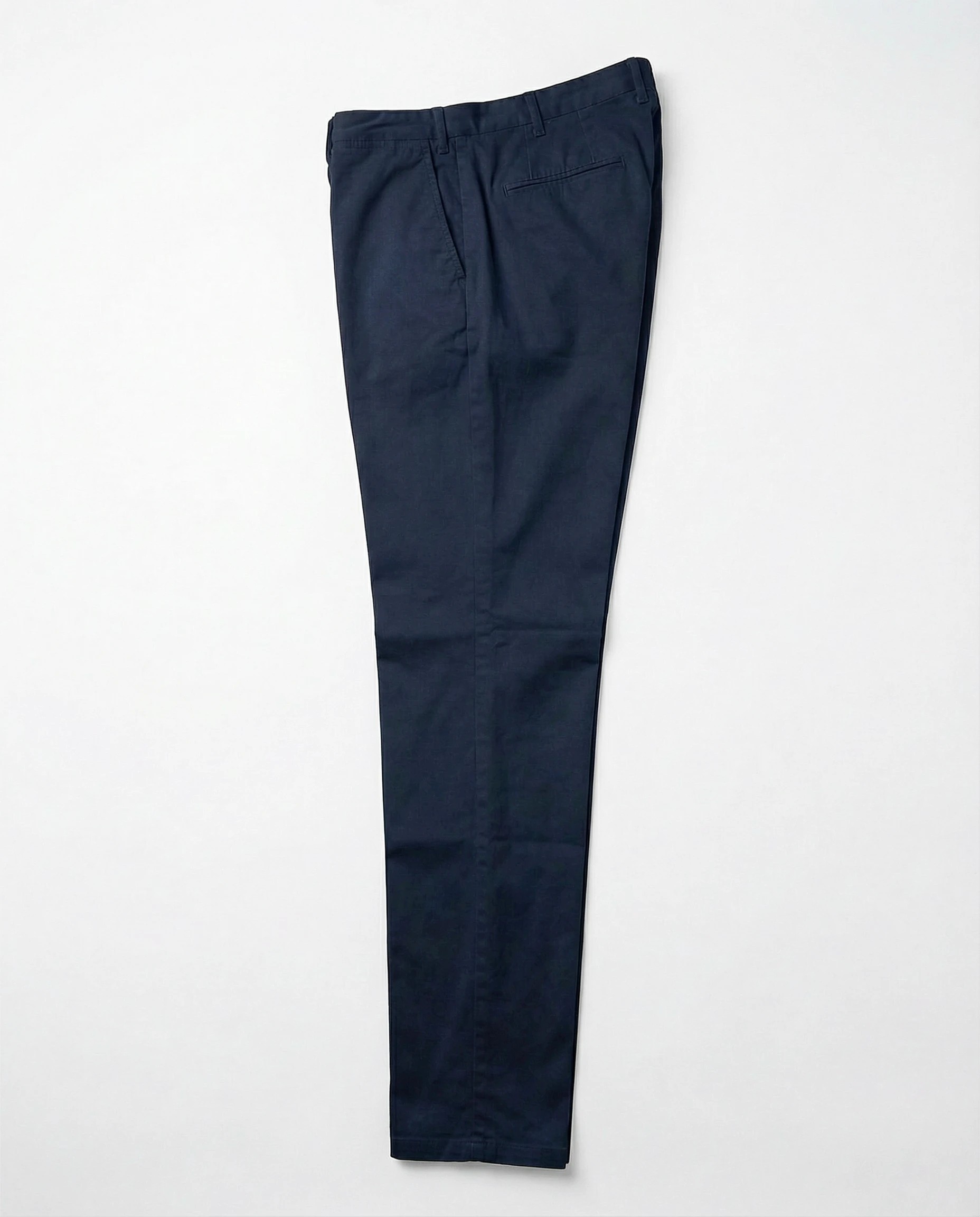 PANTALON DROIT EN COTON LAVÉ